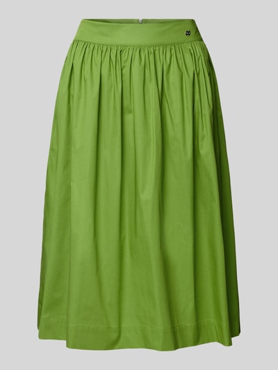 Marc Cain Knielanger Rock mit Label-Detail Grass 2