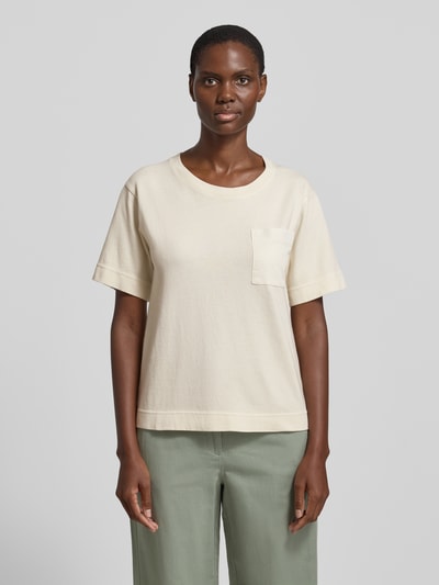 Marc O'Polo Regular Fit Strick-Shirt aus reiner Baumwolle Stein 4
