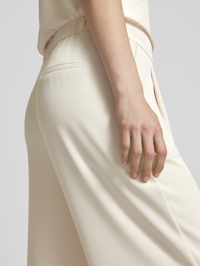Jake*s Collection Wide Leg Culotte mit Bundfalten Ecru 3