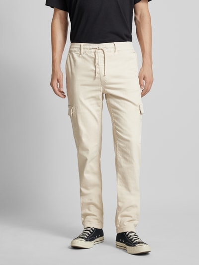 Pepe Jeans Slim fit cargobroek met tunnelkoord, model 'Gymdigo' Offwhite - 4