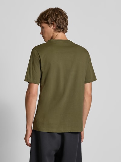 adidas Sportswear Regular Fit T-Shirt aus reiner Baumwolle mit Logo-Print Oliv 5