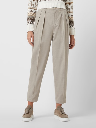 Oui Bundfaltenhose mit Viskose-Anteil  Taupe 4