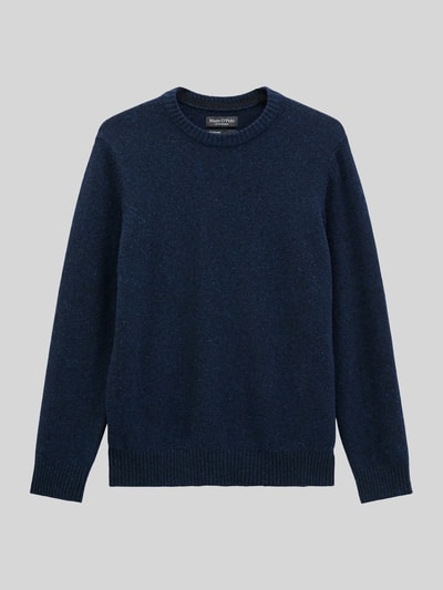 Marc O'Polo Pullover mit Tweedstruktur Dunkelblau 2