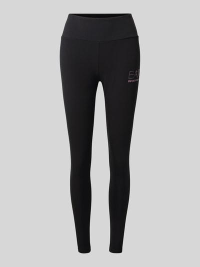 EA7 Emporio Armani Legging met labeldetail en elastische band Zwart - 2