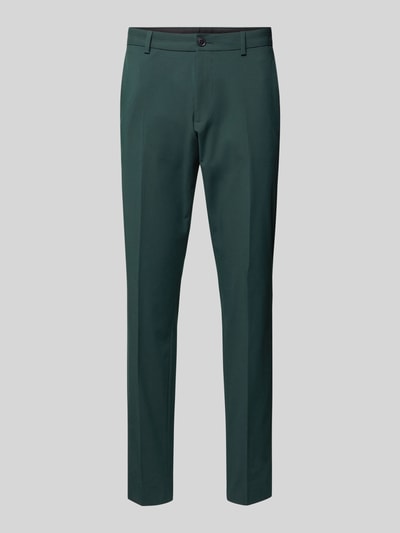 s.Oliver BLACK LABEL Tapered fit pantalon met persplooien Groen - 2