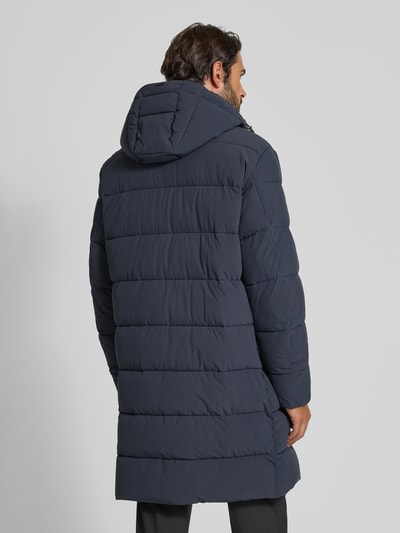 JOOP! Collection Gewatteerde lange jas met steekzakken, model 'Winsten' Marineblauw - 5