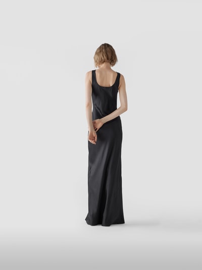 Sir Seidenkleid in Maxilänge Schwarz 5