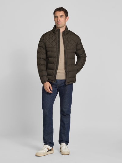 Strellson Steppjacke mit Stehkragen Modell 'Clason' Oliv 1