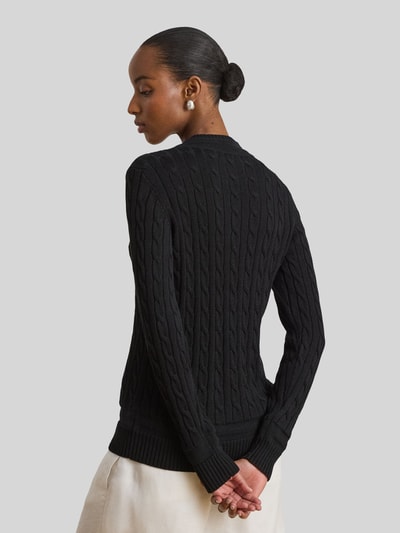 Lauren Ralph Lauren Regular Fit Pullover aus Baumwoll-Mix mit Logo-Stitching Black 5