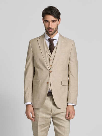 CG - Club of Gents Sakko mit floraler Applikation Modell 'Paul' Beige 4