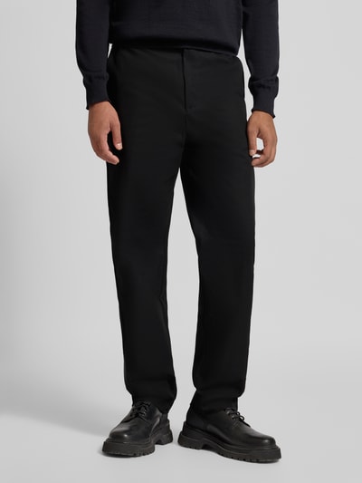 HUGO Slim fit chino van puur katoen, model 'GENAR' Zwart - 4