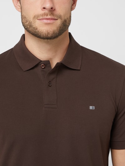 Christian Berg Men Poloshirt van Supima®-katoen  Donkerbruin - 3