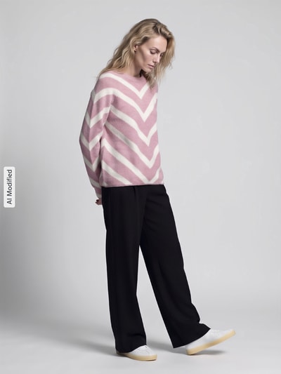 ONLY Regular Fit Pullover mit Raglanärmeln Modell 'ELIZA' Rosa 1