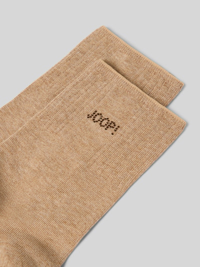 Produktfoto, Socken aus Baumwoll-Mix im 2er-Pack von JOOP! in Beige mit feiner Struktur, Damen Socken von JOOP! COLLECTION, Nahaufnahme