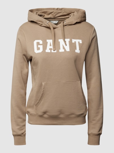 Gant Hoodie mit Label-Print Modell 'Graphic' Beige 1