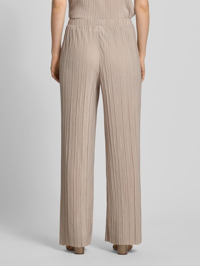VILA Wide Leg Hose mit Plisseefalten Modell 'PLISA' Taupe 5