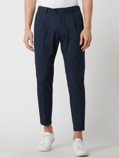 Drykorn Regular fit pantalon met stretch, model 'Care' Marineblauw - 4