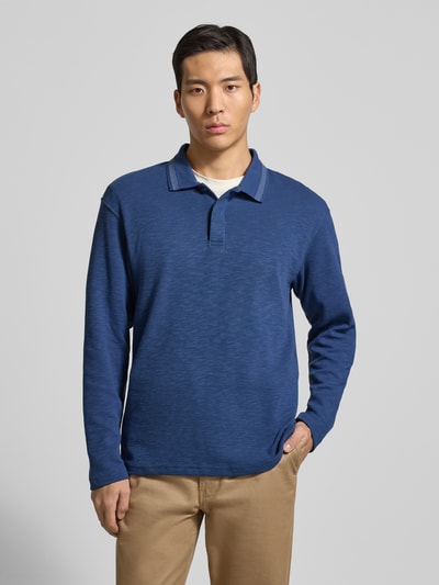 Scotch & Soda Poloshirt met korte, blinde knoopsluiting Koningsblauw - 4