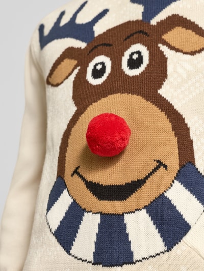 Montego Strickpullover mit gerippten Abschlüssen Sand 3