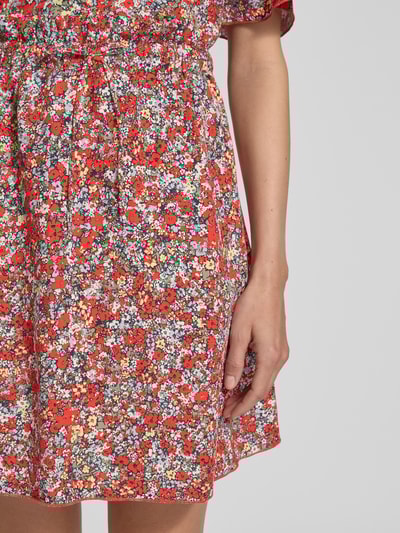 Armedangels Minirock aus Viskose-Leinen-Mix Modell 'FILIZAA' Rot 3