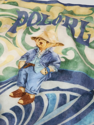 Polo Ralph Lauren Schal mit Label-Print Blau 2