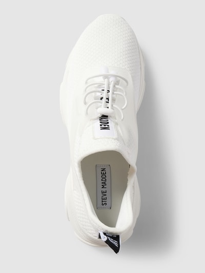 Steve Madden Soksneakers met labelpatch, model 'MATCH' Wit - 4