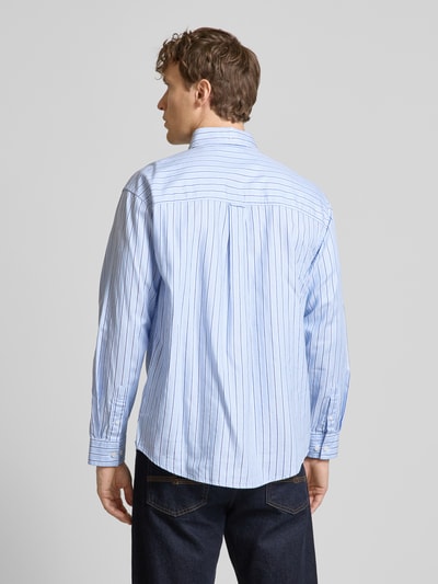 Les Deux Freizeithemd mit Button-Down-Kragen Bleu 5