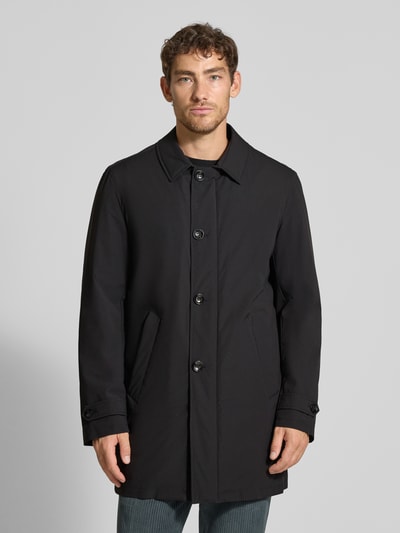 bugatti Mantel mit Kentkragen BLACK 4