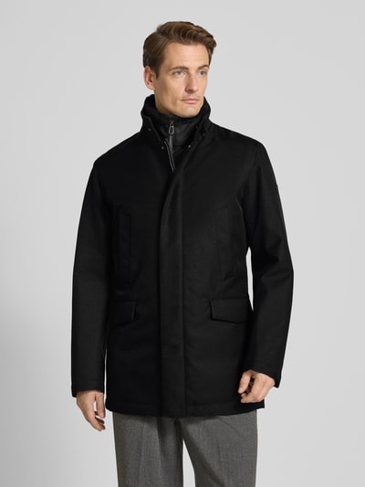 JOOP! Collection Krótki płaszcz z kieszeniami z patką model ‘DARRY’ Czarny 4