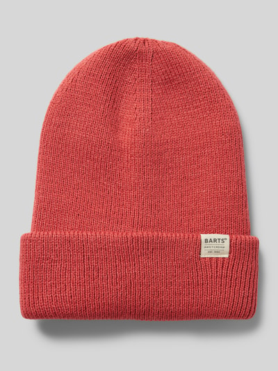 Barts Czapka beanie z detalem z logo model ‘KINABALU’ Czerwony 1