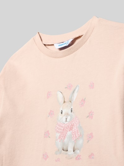 Mayoral Regular fit shirt met lange mouwen en motiefprint Roze - 2