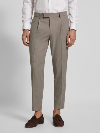 Cinque Regular fit pantalon met viscose, model 'Salto' Beige - 4