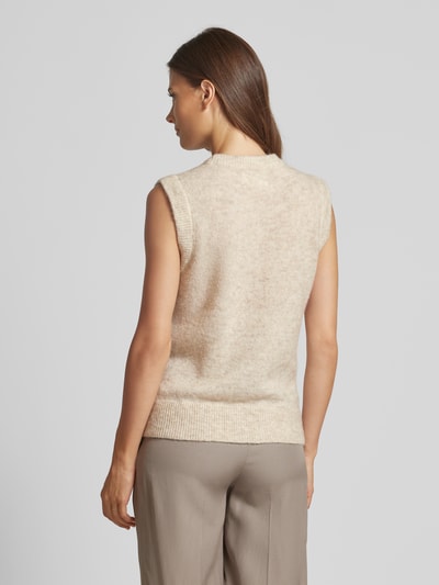 MSCH Copenhagen Gebreide top met ronde hals, model 'Hope' Beige - 5