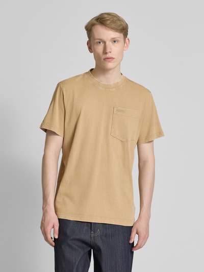G-Star Raw T-Shirt mit Brusttasche Beige 4