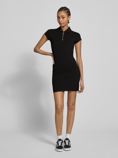 Hugo Blue Minikleid mit Reißverschlussleiste Modell 'Nera' Black 1