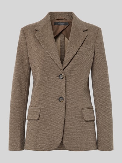 Weekend Max Mara Regular Fit Blazer mit Woll-Anteil Modell 'DILLY' Hellbraun 2