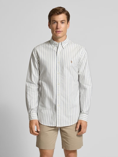 Polo Ralph Lauren Custom Fit Freizeithemd mit Button-Down-Kragen Hellblau 4