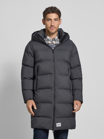 khujo Steppmantel mit Label-Patch Modell 'Caius' Graphit 4