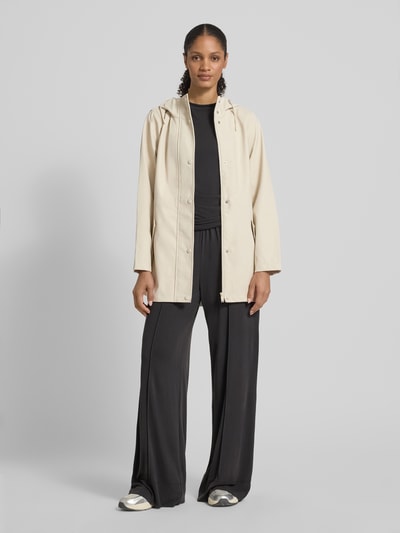 Vero Moda Regular Fit Funktionsjacke mit Taillen-Kordelzug Modell 'MALOU' Offwhite 1