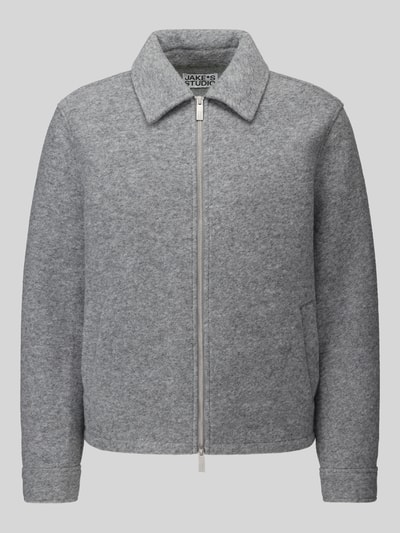 Jake*s Studio Men Blouson mit Zweiwege Reißverschluss Hellgrau 2