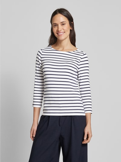 More & More Shirt met 3/4-mouwen Marineblauw - 4