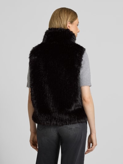 Amber & June Gilet met imitatiebont  - 5