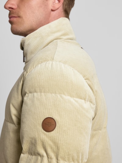 Gant Gewatteerd jack met structuurmotief Beige - 3
