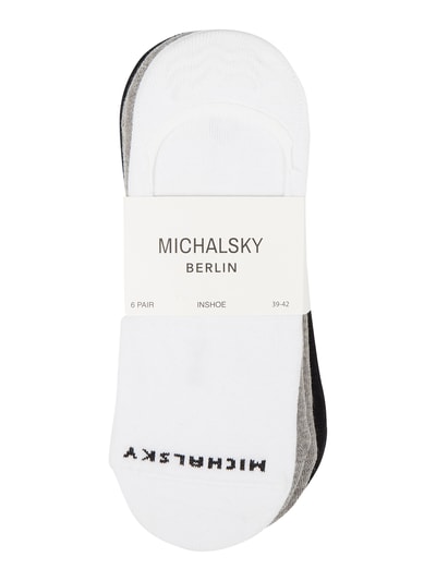 Michalsky Füßlinge mit Stretch-Anteil im 6er-Pack Weiß 2