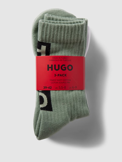 HUGO Socken mit Label-Print im 3er-Pack Modell 'SINCE93' Mint 3