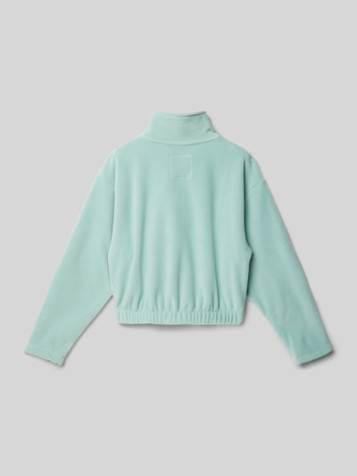 Tom Tailor Cropped Fleece Troyer Mint 3