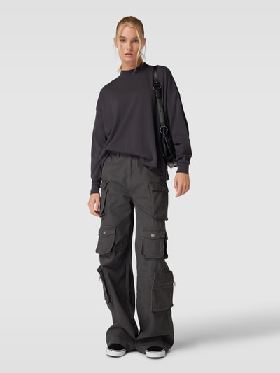 G-Star RAW Oversized Longsleeve mit Rundhalsausschnitt Anthrazit 1
