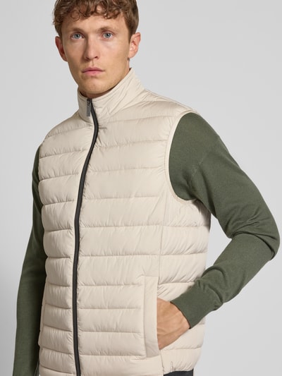 Christian Berg Men Bodywarmer met steekzakken Zand - 3