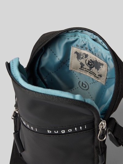 bugatti Crossbodytas met labelprint, model 'Blanc'  - 5