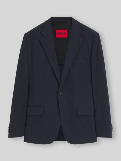HUGO Slim Fit Sakko aus Baumwoll-Mix Marine 2